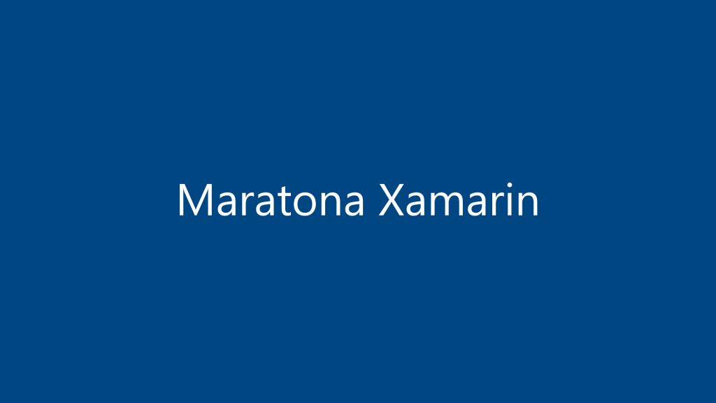 maratona xamarin