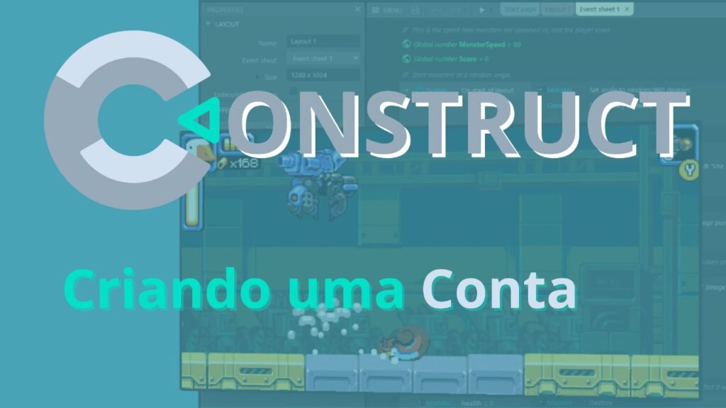 Como criar uma conta no Construct 3