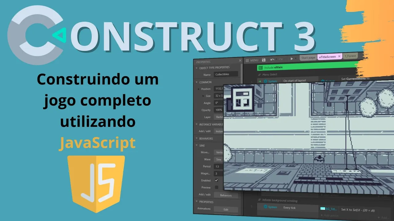 Aprenda a criar um Jogo 3D no Construct 3 com 3D Shape 📦 ⚛️ Aprenda com